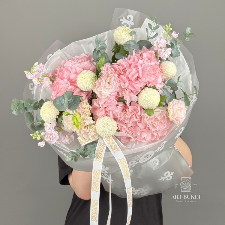 Букет Пудровый Объём