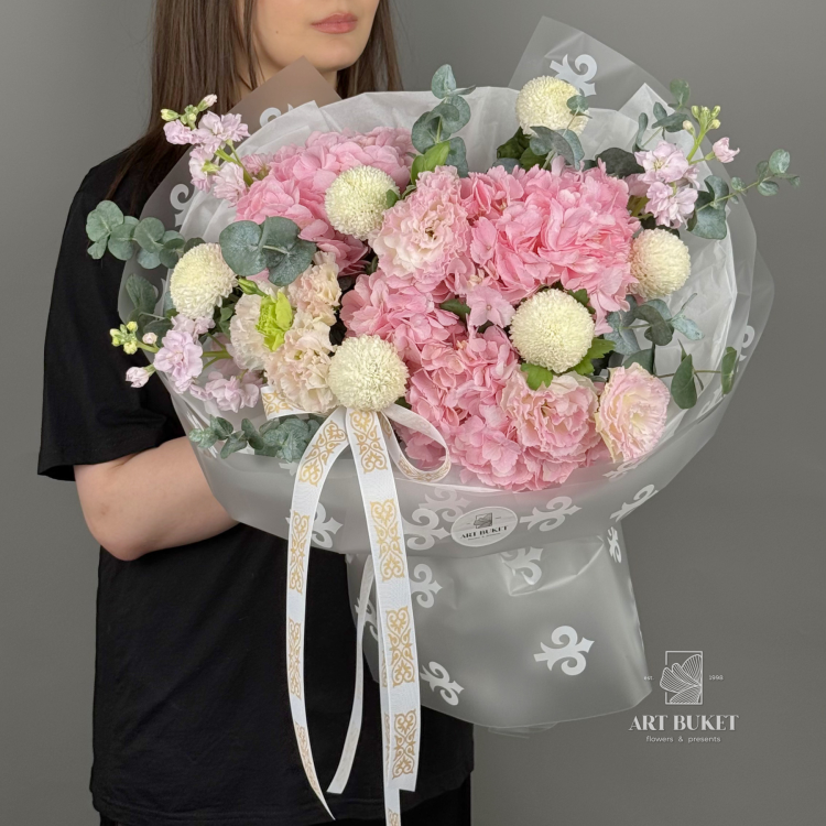 Букет Пудровый Объём