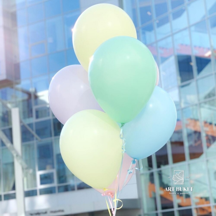 Сет латексных шаров Пастель 7 шт