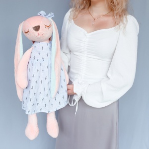 Зайка сплюшка 65 см