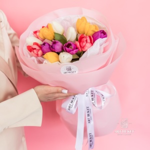 Букет из 15 тюльпанов #4