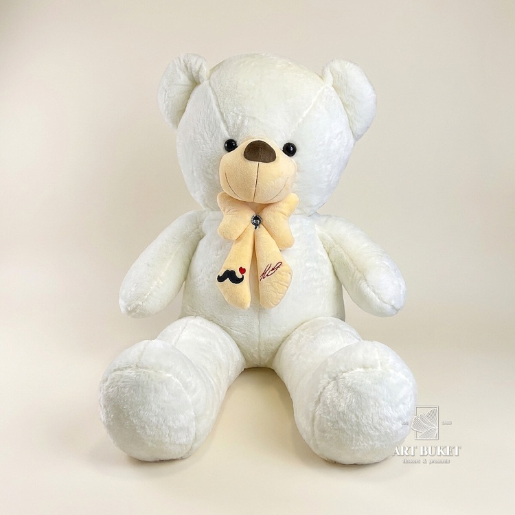 Медведь белый с бантом 160 см