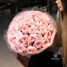 25 пионовидных роз "pink o'hara"