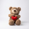 Медведь коричневый с сердцем 65 см