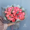 45 пионовидных роз "Пинк экспрешн"